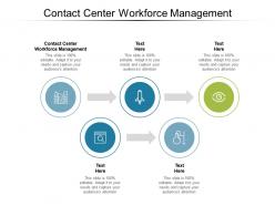 Contact center workforce management ppt powerpoint presentation professional inspiration cpb