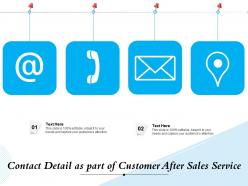 Contact Detail As Part Of Customer After Sales Service