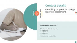 Contact Details Consulting Proposal For Change Readiness Assessment Ppt File Files