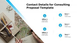 Contact details for consulting proposal template ppt mockup