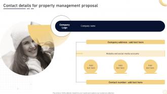 Contact Details For Property Management Proposal