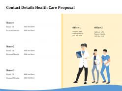 Contact details health care proposal ppt powerpoint presentation icon example