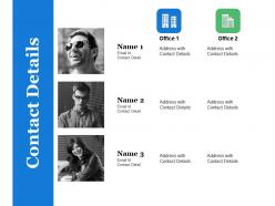 Contact Details Ppt Summary Tips