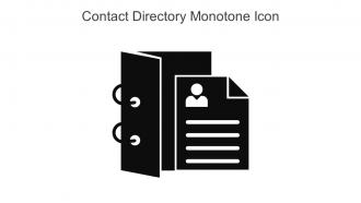 Contact Directory Monotone Icon In Powerpoint Pptx Png And Editable Eps Format