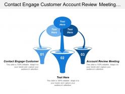 Contact engage customer account review meeting identify opportunities