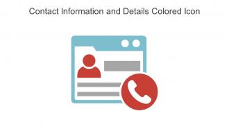 Contact Information And Details Colored Icon In Powerpoint Pptx Png And Editable Eps Format