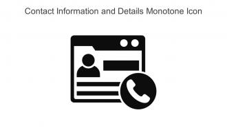 Contact Information And Details Monotone Icon In Powerpoint Pptx Png And Editable Eps Format
