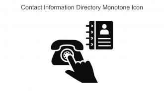 Contact Information Directory Monotone Icon In Powerpoint Pptx Png And Editable Eps Format