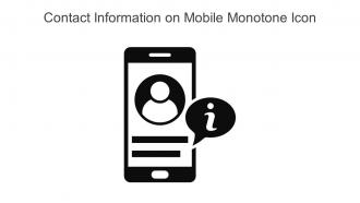 Contact Information On Mobile Monotone Icon In Powerpoint Pptx Png And Editable Eps Format