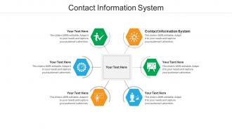 Contact information system ppt powerpoint presentation layouts smartart cpb