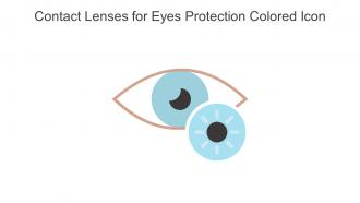 Contact Lenses For Eyes Protection Colored Icon In Powerpoint Pptx Png And Editable Eps Format