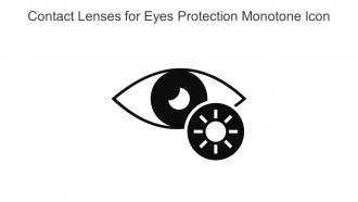 Contact Lenses For Eyes Protection Monotone Icon In Powerpoint Pptx Png And Editable Eps Format