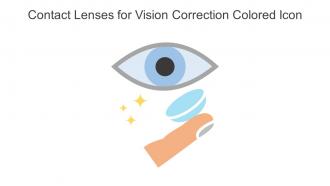Contact Lenses For Vision Correction Colored Icon In Powerpoint Pptx Png And Editable Eps Format