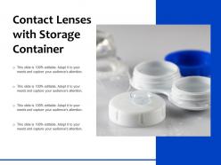 Contact lenses with storage container