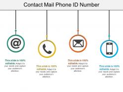 Contact mail phone id number