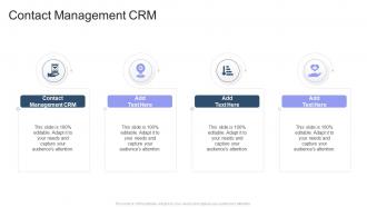 Contact Management CRM In Powerpoint And Google Slides Cpb