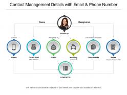 Contact Management Details With Email And Phone Number