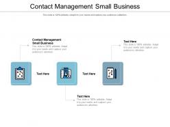 Contact management small business ppt powerpoint presentation inspiration show cpb