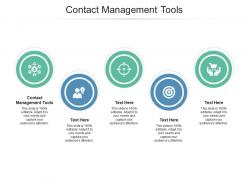 Contact management tools ppt powerpoint presentation pictures icon cpb
