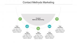 Contact methods marketing ppt powerpoint presentation inspiration maker cpb