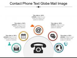 Contact Phone Text Globe Mail Image