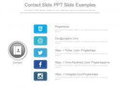 Contact slide ppt slide examples