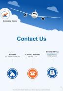 Contact Us Air Charter Sales Proposal One Pager Sample Example Document