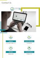 Contact Us Brand Development And Marketing Proposal One Pager Sample Example Document