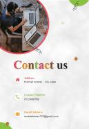 Contact Us Business Proposal For Daycare Center One Pager Sample Example Document