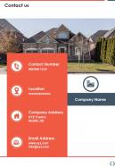 Contact Us Commercial Property Brokerage Services Proposal One Pager Sample Example Document