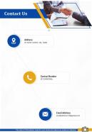 Contact Us Corporate Photography Proposal Template One Pager Sample Example Document