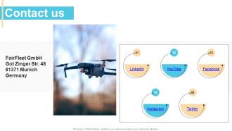 Contact Us Drone Service Provider Investor Funding Elevator Pitch Deck