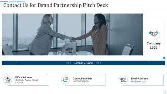 Contact us for brand partnership pitch deck brand partnership investor funding elevator