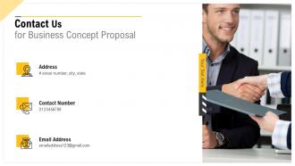 Contact us for business concept proposal ppt slides introduction