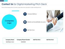 Contact us for digital marketing digital marketing investor funding elevator