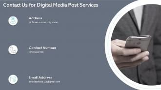 Contact us for digital media post services ppt styles infographic template