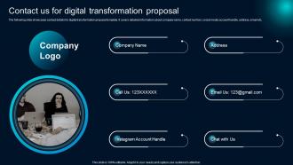 Contact Us For Digital Transformation Proposal Ppt Powerpoint Presentation File Example