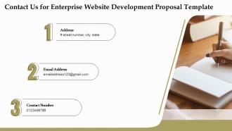 Contact us for enterprise website development proposal template