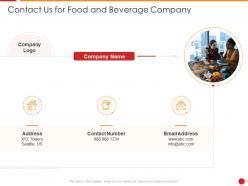 Contact us for food and beverage company ppt slides file formats