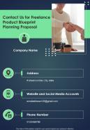 Contact Us For Freelance Product Blueprint Planning Proposal One Pager Sample Example Document