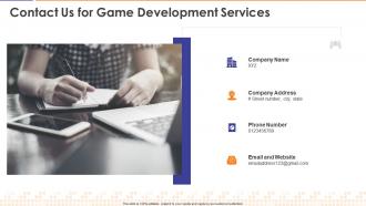 Contact us for game development services ppt slides rules