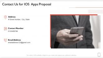 Contact us for ios apps proposal ppt styles pictures