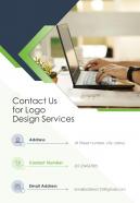 Contact Us For Logo Design Services One Pager Sample Example Document