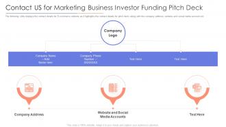 Contact us for marketing business investor funding pitch deck