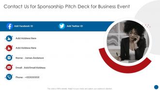 Contact Us For Sponsorship Pitch Deck For Business Event