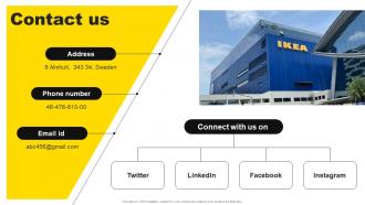 Contact Us IKEA Investor Funding Elevator Pitch Deck