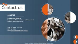 Contact Us Internal Workforce Talent Management Handbook