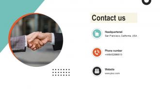 Contact Us Investment Raising Pitch Deck For Creative Services Company