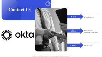 Contact Us Okta Investor Funding Elevator Pitch Deck