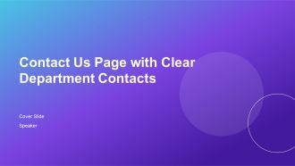 Contact Us Page With Clear Department Contacts PPT Summary AT Contact Us Page With Clear Department Contacts PPT Summary AT